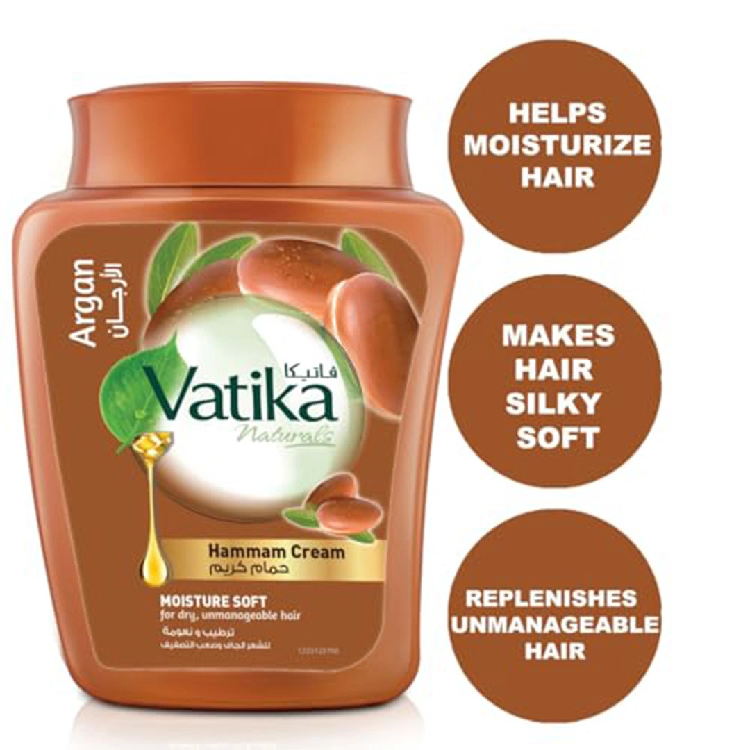 فاتيكا ناتشورالز حمام كريم بالارجان ترطيب و نعومة للشعر الجاف - 225 جرام