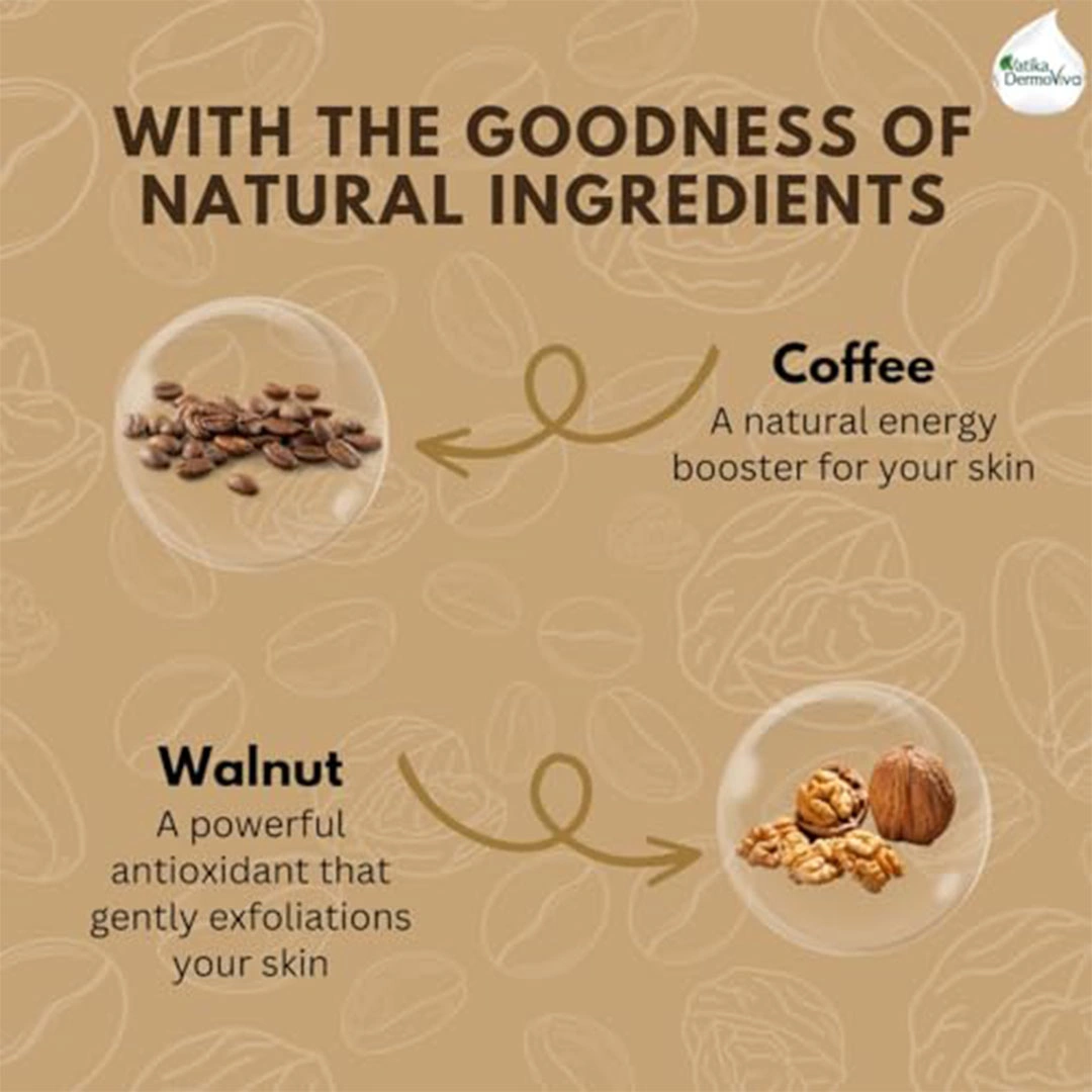 مقشر الوجه المنعش بالقهوة من فاتيكا ديرموفيفا - 150 مللي