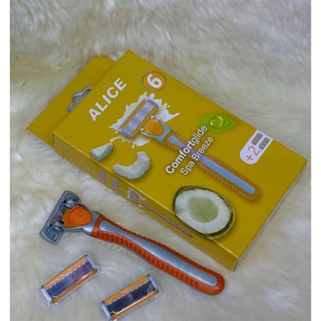 مجموعة حلاقة أليس بشفرات سداسية - 2 قطعة