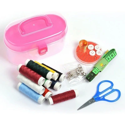 علبه خيط  -  15 قطع - بينك