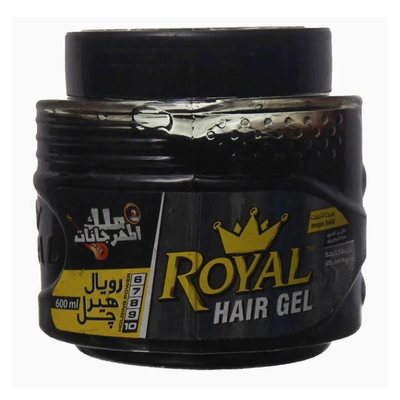 رويال هير جيل للشعر - 600 مل - أسود
