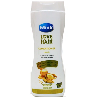 مينك بلسم بالعسل وزيت جنين القمح وزيت اﻷرجان - 400 مل