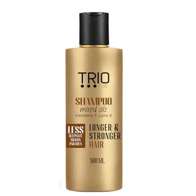 شامبو تريو برو خالي من الكبريتات/السيليكون/البارابين  لشعر أطول وأقوى وصحي - 500 مللي