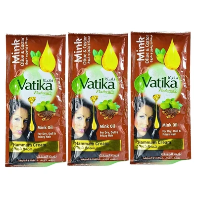 فاتيكا حمام كريم بزيت المينك والزيتون - 35مل - 3 قطع