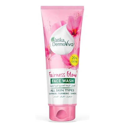 غسول الوجه لتفتيح البشرة بتركيبة الزعفران والكركم وخشب الصندل من فاتيكا - 50 مللي + 10 مللي
