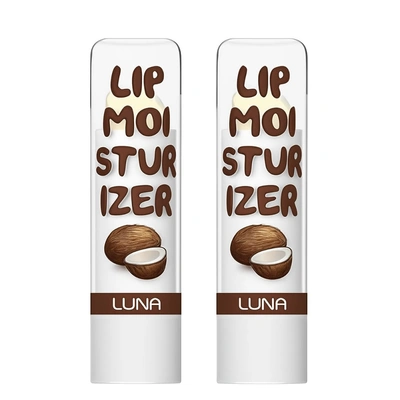 مرطب الشفاه خاص برائحة جوز الهند من لونا -  3.5 جرام - 2 قطعه
