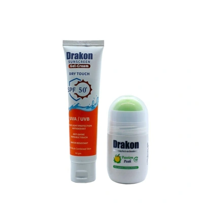 رول اون باشون 50 مل + واقي شمس جل كريم 60 مل