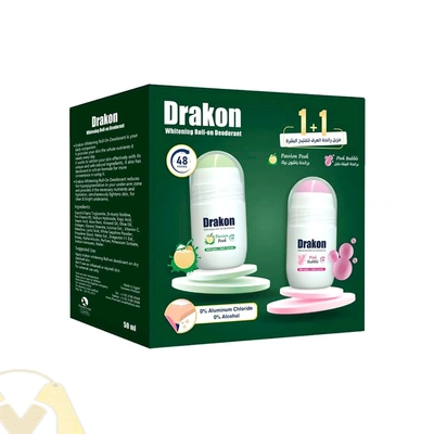 مزيل عرق دراكون رول اون - باشون بيك + بينك بابل - 50 مل