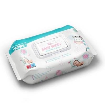 مناديل مبللة للأطفال من وايت - 100 منديل