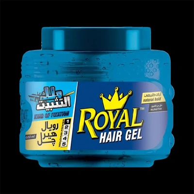 رويال هير جيل للشعر - 600 مل - أزرق
