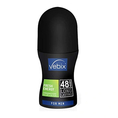 رول اون فريش انيرجي للرجال من فيبيكس - 50 مل - 48 ساعة