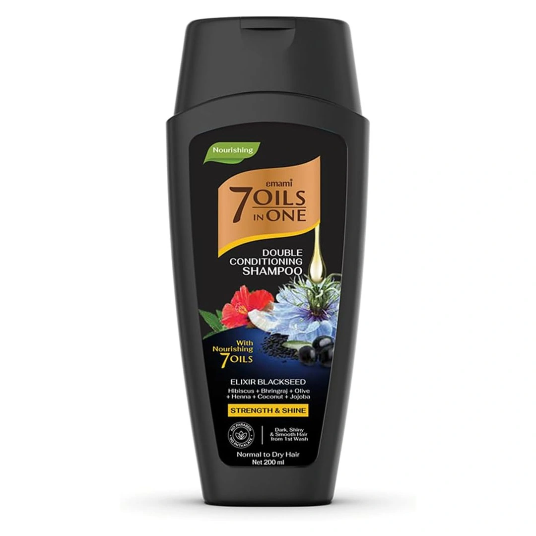 شامبو إيمامي 7 زيوت مزدوج الترطيب - الحبة السوداء - 200 مل