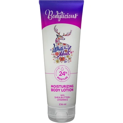 لوشن مرطب للجسم من بوديليشوس - مسك ابيض - 236 مل