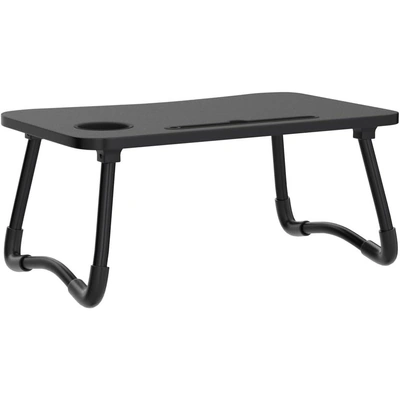 ترابيزة لابتوب ومزاكرة قابلة للطي - أسود