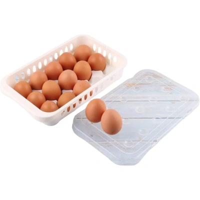 علبة تخزين بيض - 15 فتحة