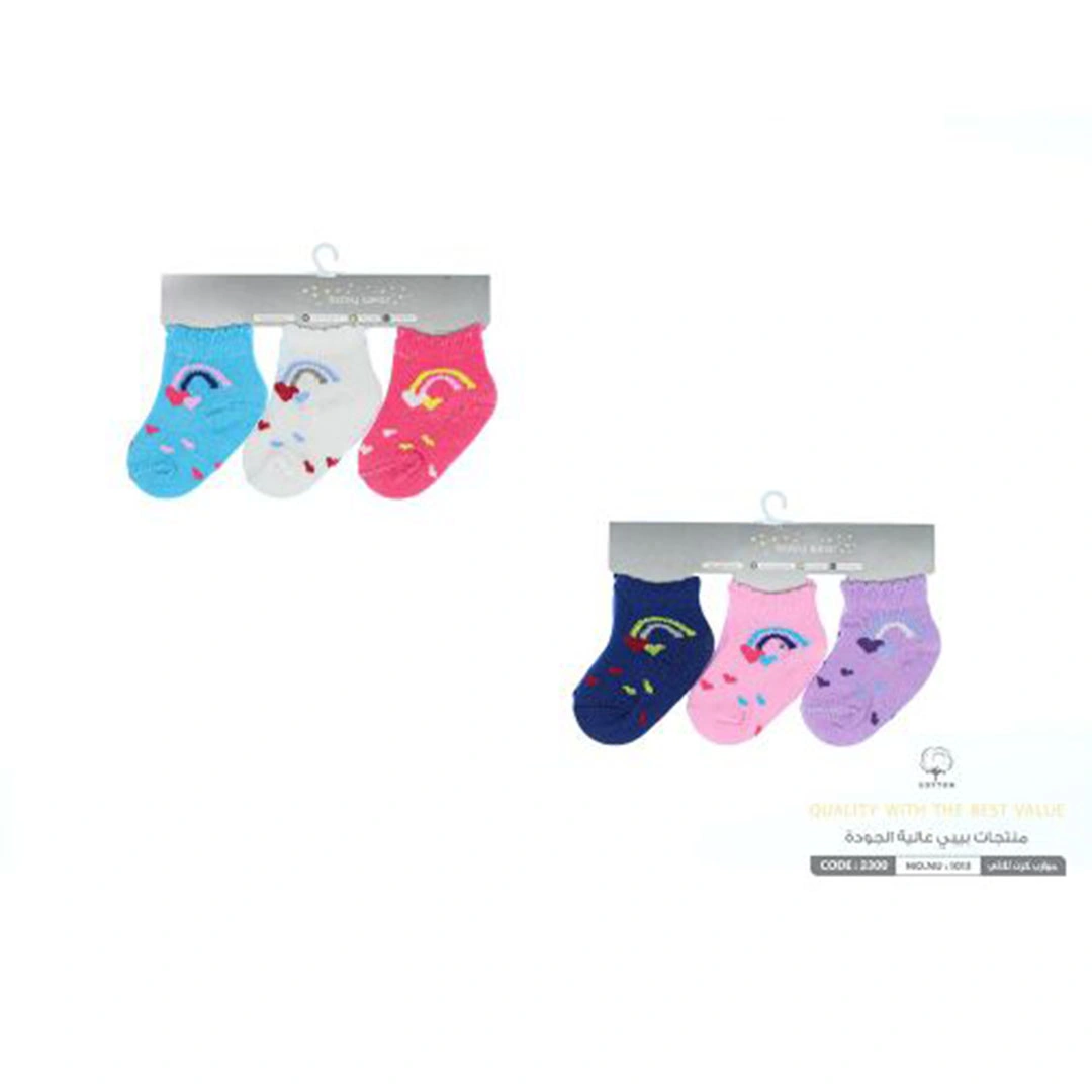 شرابات للأطفال بناتي - 6 قطع