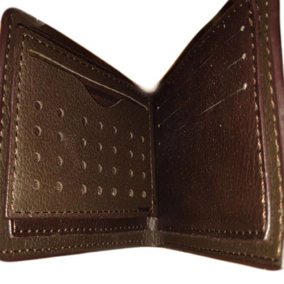 محفظة رجالي جلد - بني