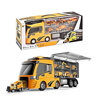 مقطورة كبيرة مع سيارات البناء - MH-065