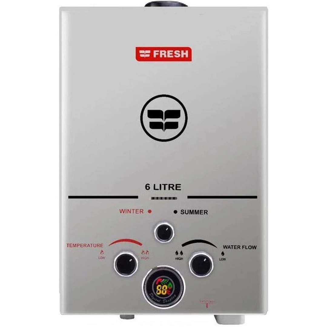 سخان مياة غاز فريش بالمدخنة - 6 لتر - غاز طبيعي - 500010971