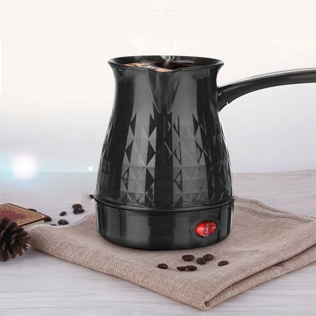 كنكة قهوة تركية فلامنجو كهربائية بقوة 350 وات - 0.5 لتر - أسود