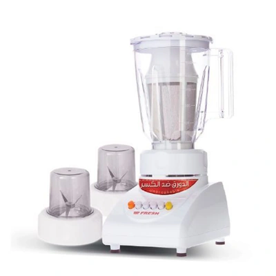 خلاط كهربائي مع 2 مطحنة - 1.5 لتر - أبيض
