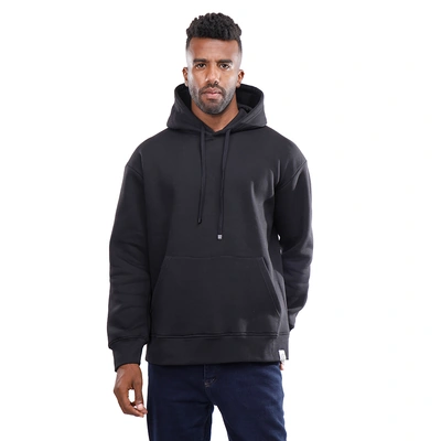 هودي رجالي كم طويل بجيوب - أسود - 1600242