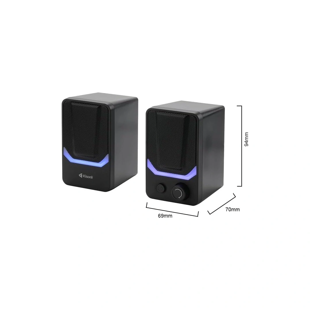 بلوتوث سبيكر ملتي ميديا X31 RGB من كيسونلي - أسود