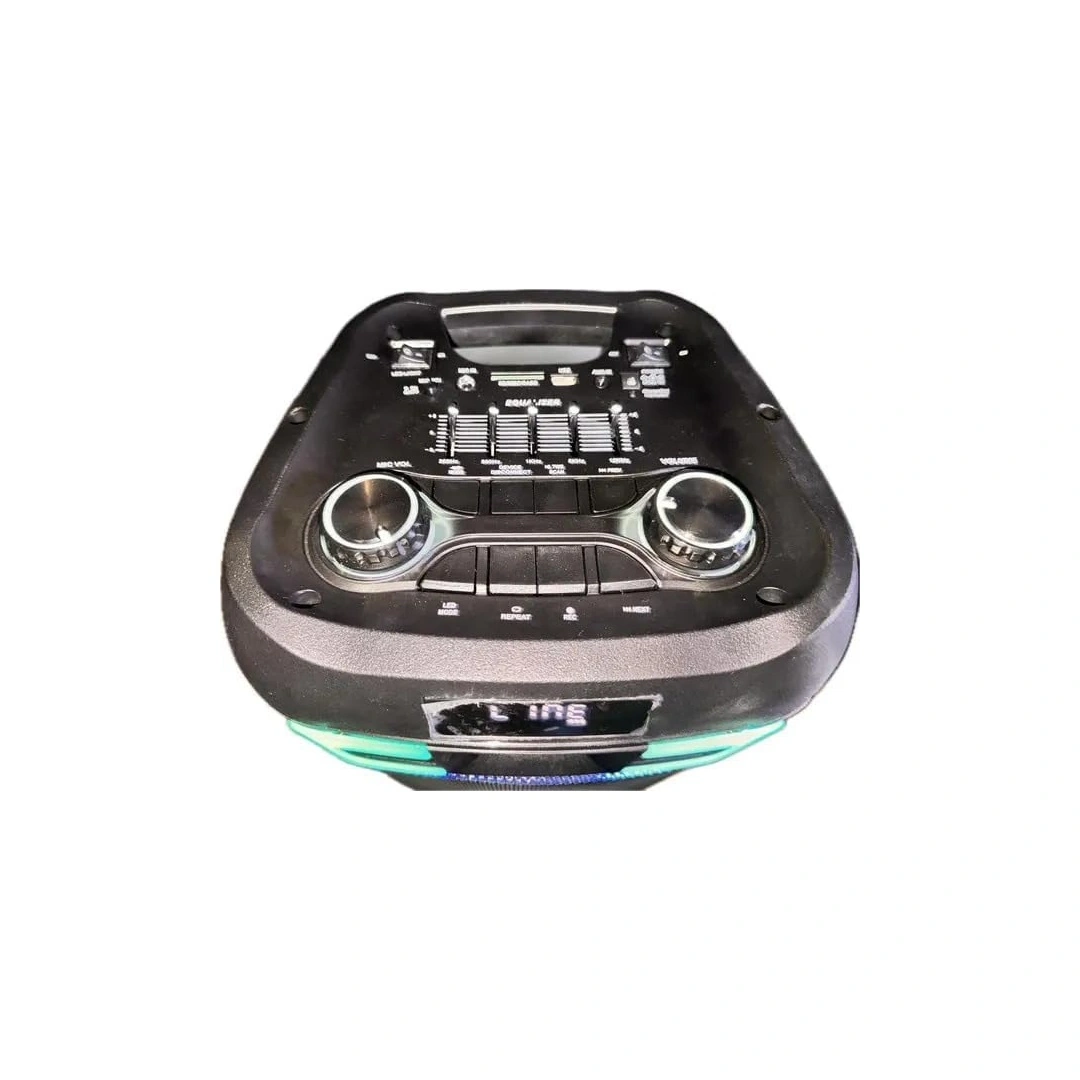 سماعة بلوتوث بلاتينيوم AH-8200 8 بوصة مع أضواء LED وميكروفون وريموت