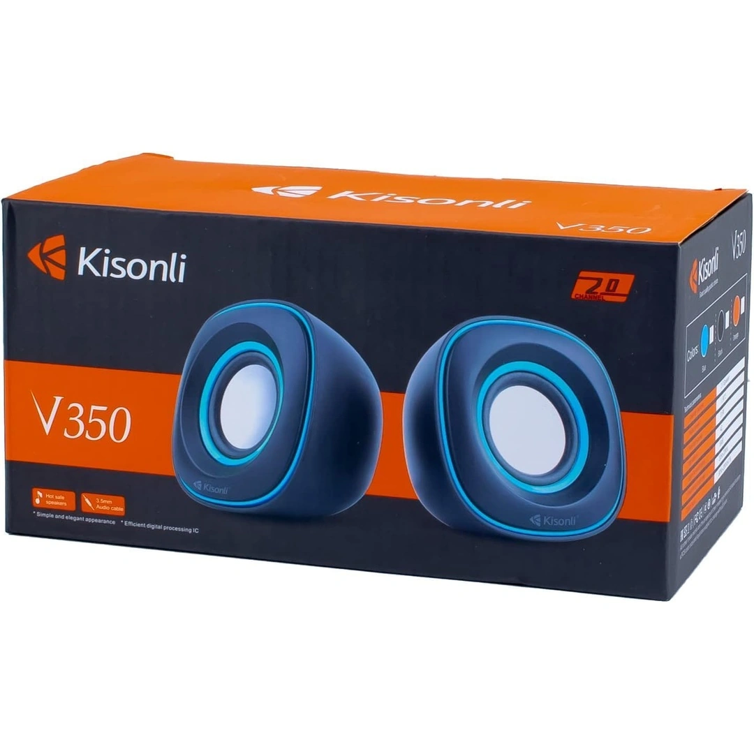 سماعات كمبيوتر ميني V350 من كيسونلي - قطعتين