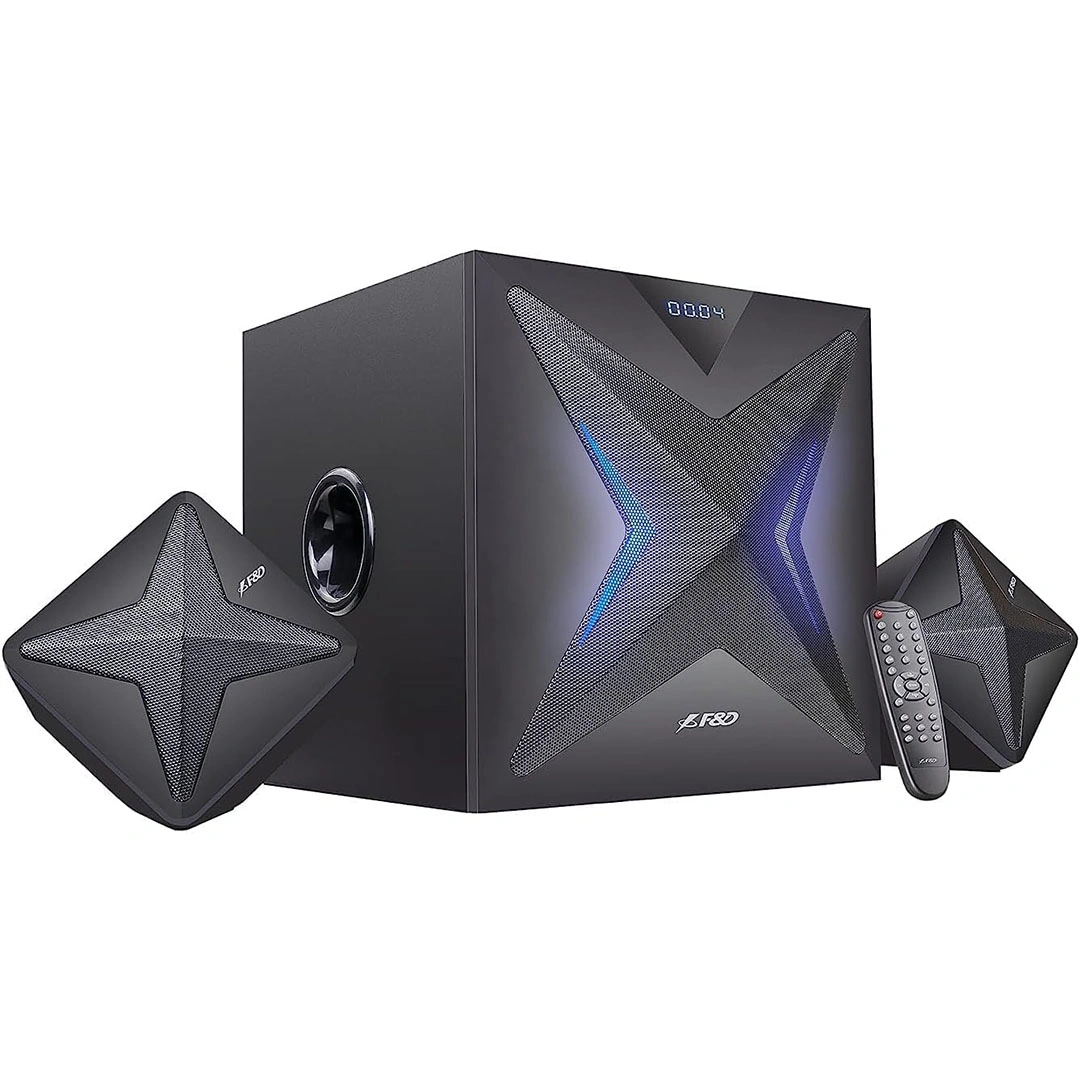 F&D F-550X Black Bluetooth Multimedia Speaker with USB/SD and Remote