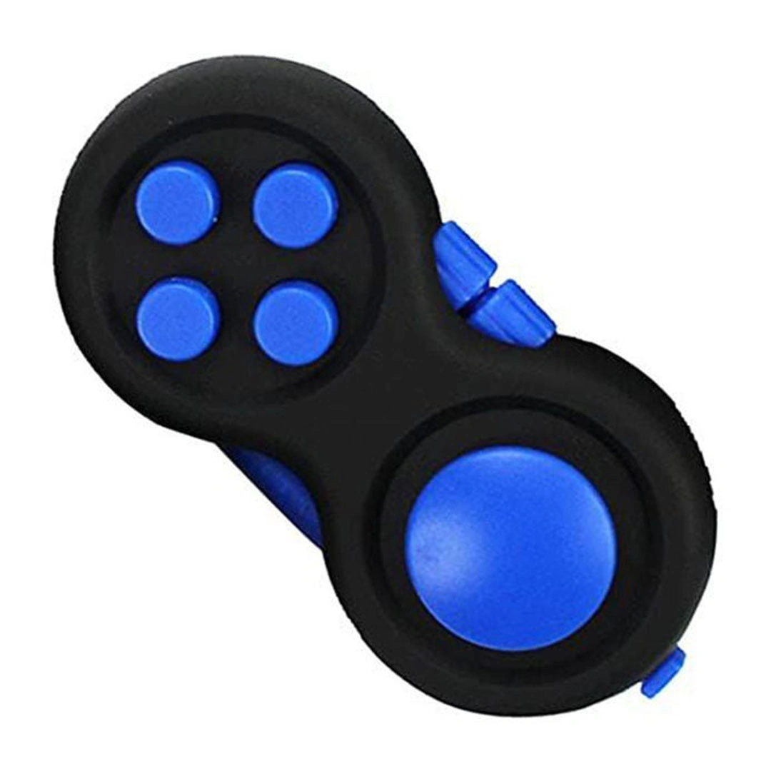 لعبة فيدجيت شكل ريموت للأطفال - أسود/أزرق
