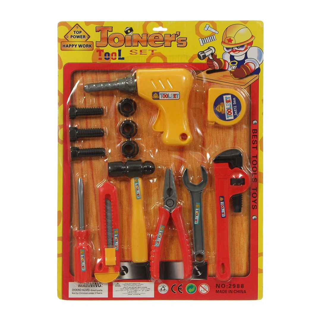 لعبة أدوات النجار للأطفال - 12 قطعة