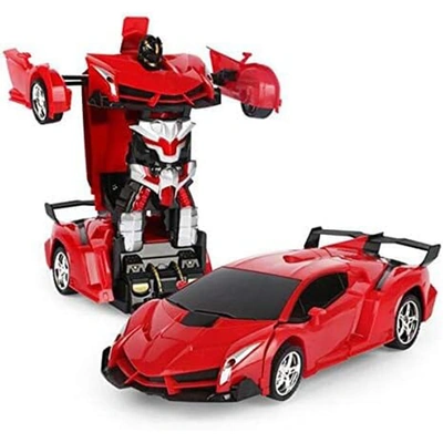 سيارة لامبورجيني روبوت متحولة 2*1 - أحمر