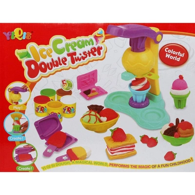 لعبة عمل الآيس كريم بالصلصال