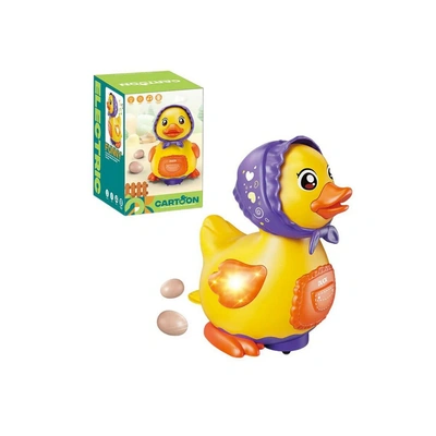 لعبة البطة المتحركة للأطفال - أصفر