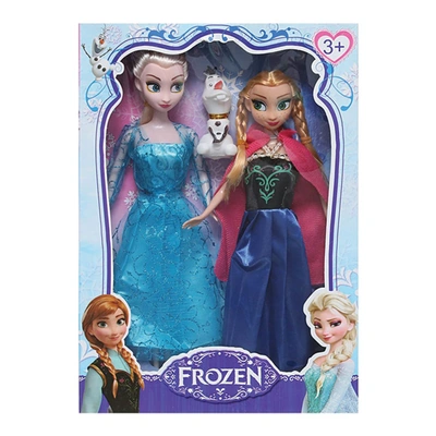 طقم دمى فروزن - 2 قطعه - متعدد الألوان