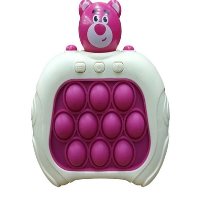 لعبة فيدجيت لتخفيف التوتر للاطفال - أبيض/ بينك