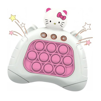 لعبة فيدجيت لتخفيف التوتر - أبيض/بينك