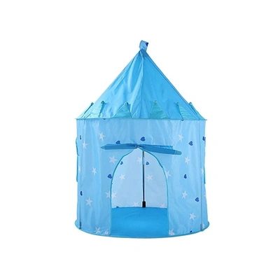لعبة الخيمة قابلة للطي شكل قلعة - أزرق