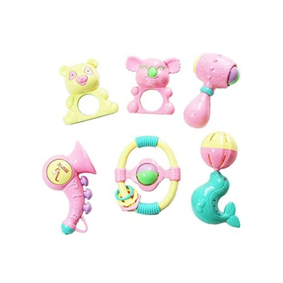 خشخيشات للأطفال - 6 قطع