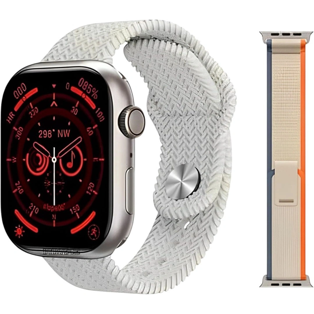 hk9 pro ساعة سمارت - 2.02 بوصة - رمادي