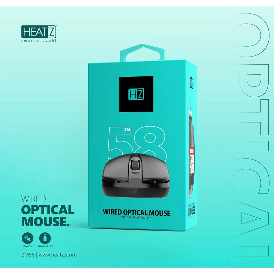 ماوس سلكي من هيتز - أسود - ZM58
