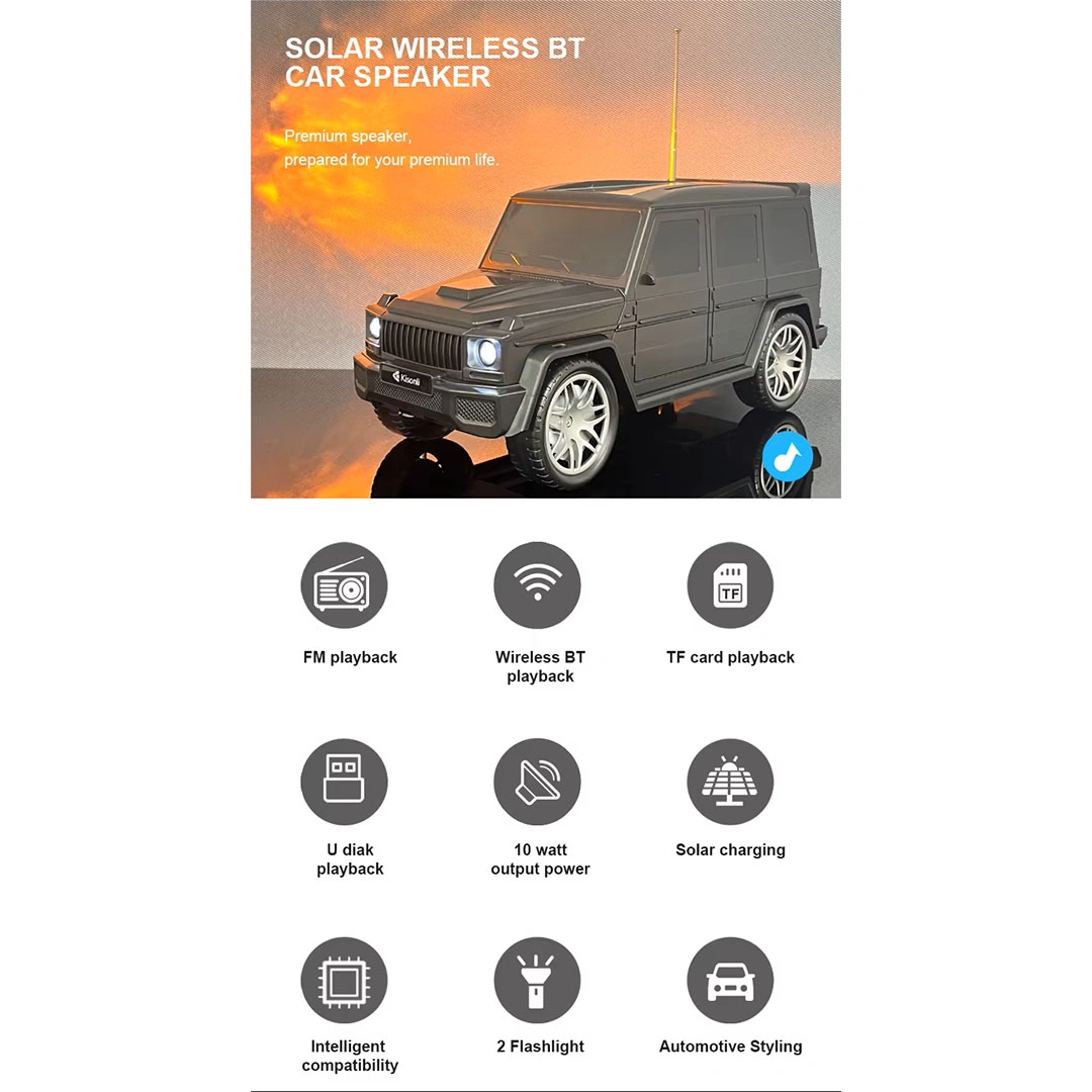مكبر صوت كيسونلي للسيارة يعمل بالطاقة الشمسية - B2