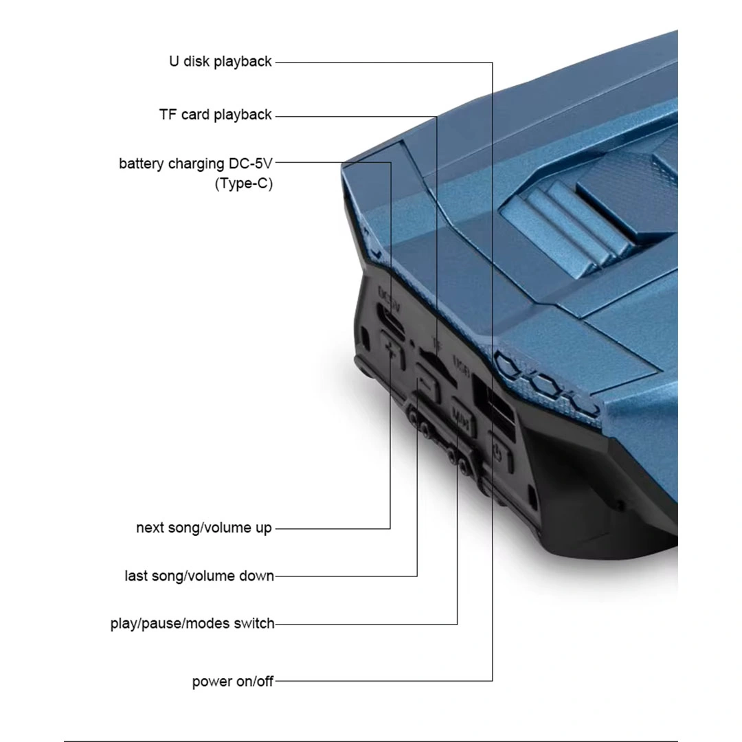 مكبر صوت كيسونلي للسيارة يعمل بالطاقة الشمسية - B6