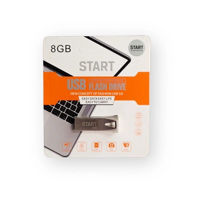 فلاشة فائق السرعة USB 3.0 - 8 جيجابايت - فضي