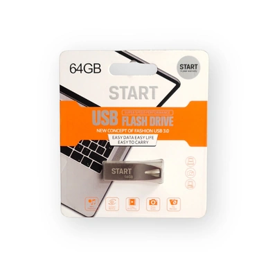 فلاشة فائق السرعة USB 3.0 - 64 جيجابايت - فضي