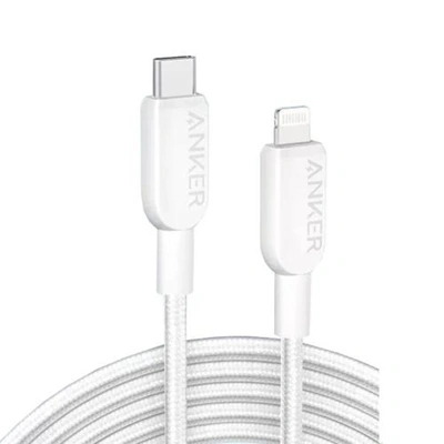 كابل أنكر A81A5 MFi Type-C إلى 8 Pin سريع الشحن مضفر - 0.9 متر - أبيض