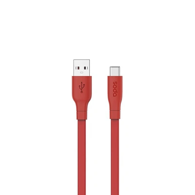 كابل شاحن USB/Type-c - متر 1 - أحمر