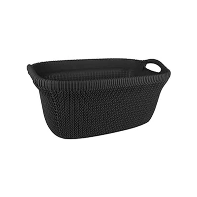 سبت غسيل بيضاوي بالم - أسود