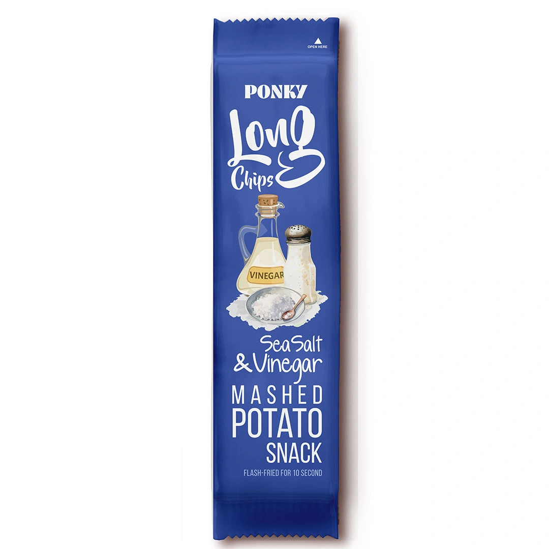 لونج شيبس ملح البحر و خل - 75 جم